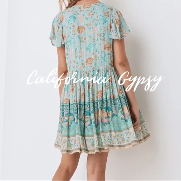 LAST ONE🎉Seashell Floral Mini Dress - Picture 10 of 11